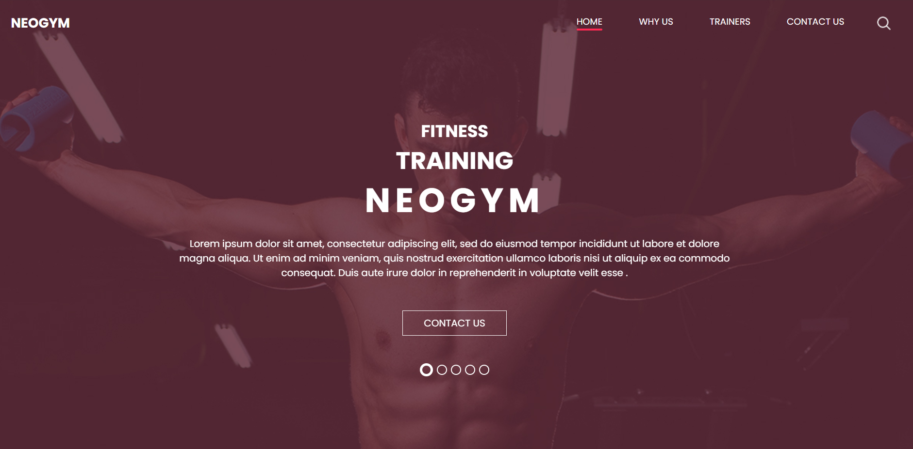 Miniatura del template neogym-html